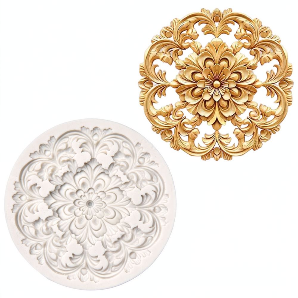 Round Floral Silicone Mold For - огляд і ціна Silicone Epoxy Resin Molds Set