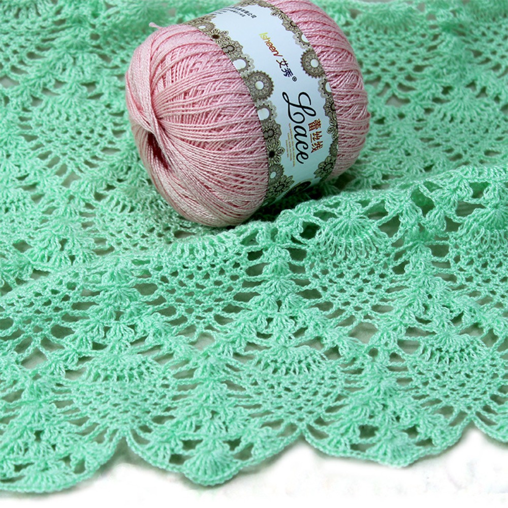 50g/Ball Soft Cotton Lace Yarn - огляд і ціна Cotton Embroidery Thread Skeins